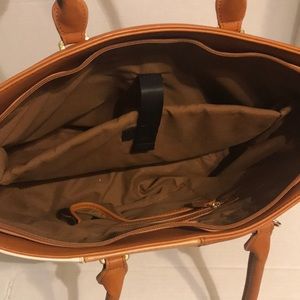 Large leather tote